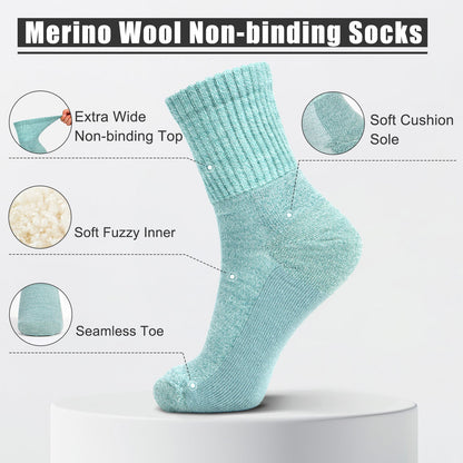 Merino Wool Winter Socks — Non-Binding, Cushioned