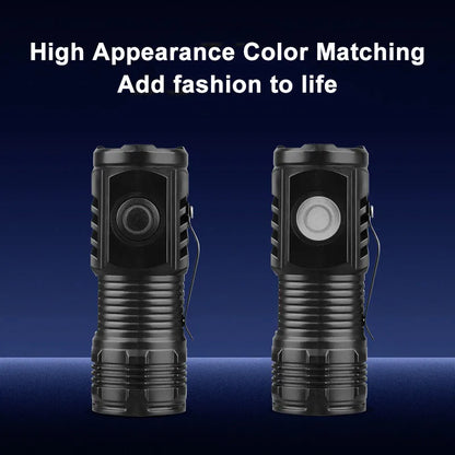 Ultra Bright Mini Torch 3LED Tactical Flashlight | USB Rechargeable Outdoor Light