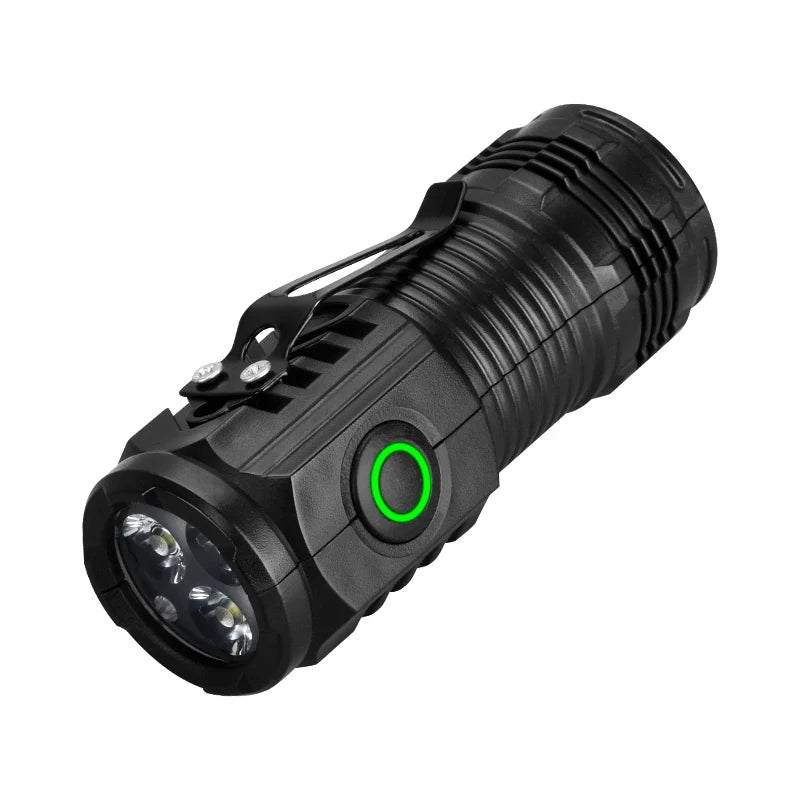 Ultra Bright Mini Torch 3LED Tactical Flashlight | USB Rechargeable for Hiking and Camping