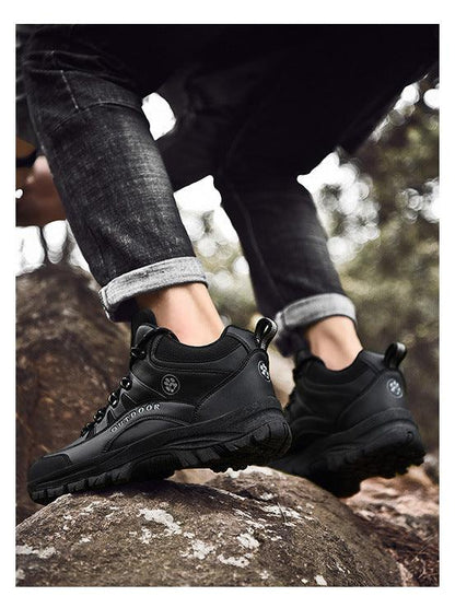 Men's Shoes Sports Outdoor Hiking Shoes Training Men's Boots Waterproof Outdoor Snow Durable Boots Winter Tactical Workout Shoes For Camping Walking